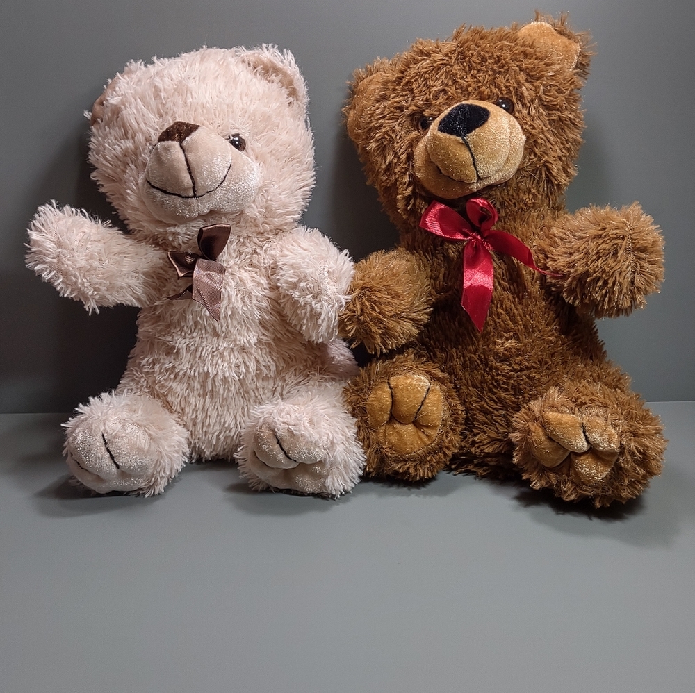 Lot of 2 soft teddy bears